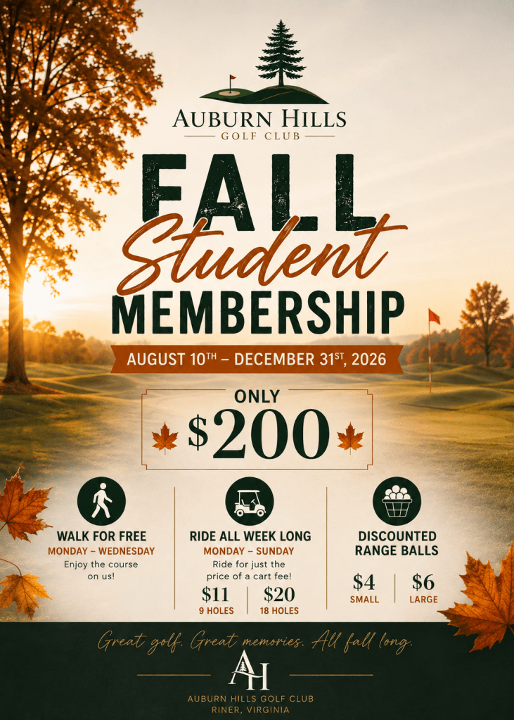 Fall Student Membership